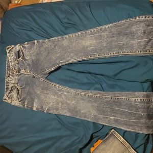 Size 5 Amethyst blue and white jeans